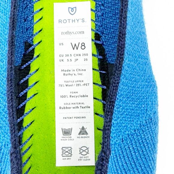 Rothy's Limited Edition The Merino Wool Tassel Slip On Loafer Flat Size W8 NWOB - Picture 10 of 10